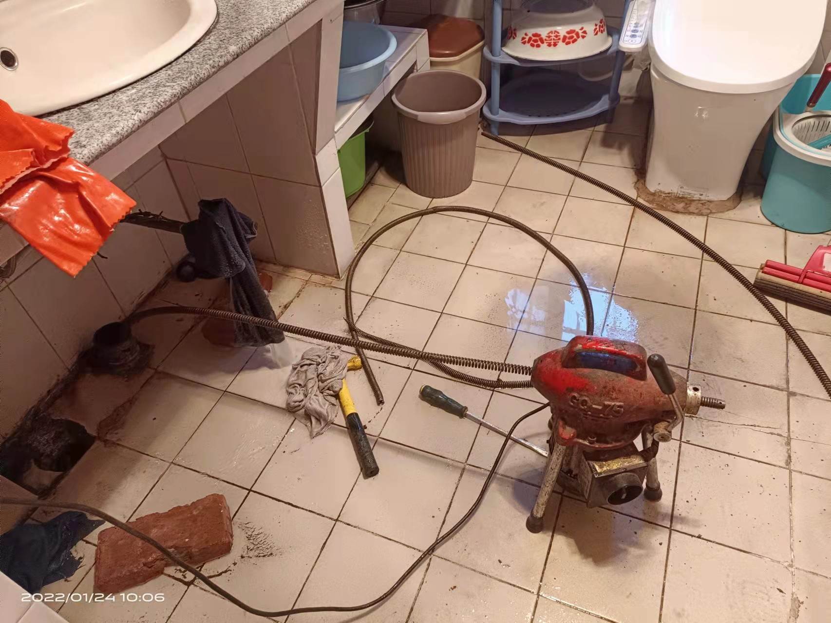 丰都疏通厨房下水道，地漏疏通